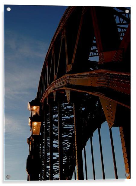  Tyne Bridge Lights Acrylic by Alexander Perry