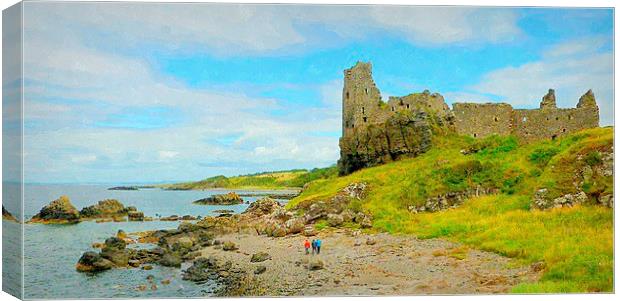  dunure castle-scotland   Canvas Print by dale rys (LP)
