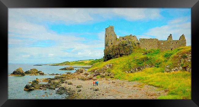  dunure castle-scotland   Framed Print by dale rys (LP)