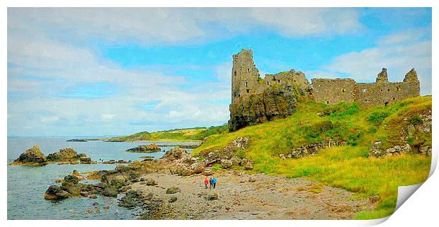 dunure castle-scotland   Print by dale rys (LP)