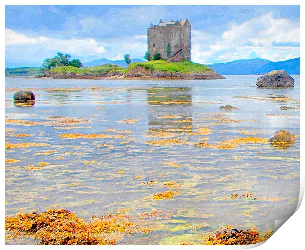  castle stalker - scotland argyll and bute Print by dale rys (LP)