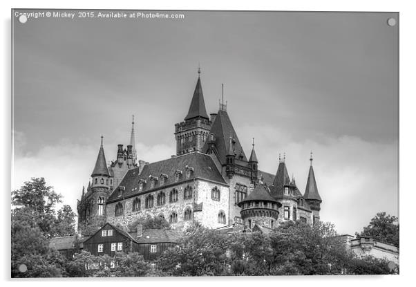 Wernigerode Castle Acrylic by rawshutterbug 