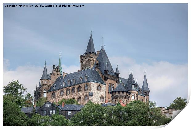 Wernigerode Castle Print by rawshutterbug 