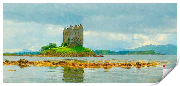  stalker castle - scotland argyll and bute Print by dale rys (LP)
