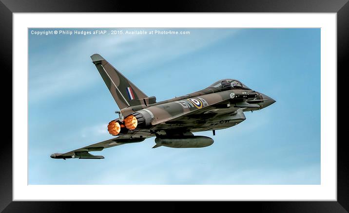  Typhoon FGR4 (7)   Framed Mounted Print by Philip Hodges aFIAP ,