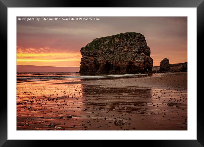  Marsden Rock Framed Mounted Print by Ray Pritchard