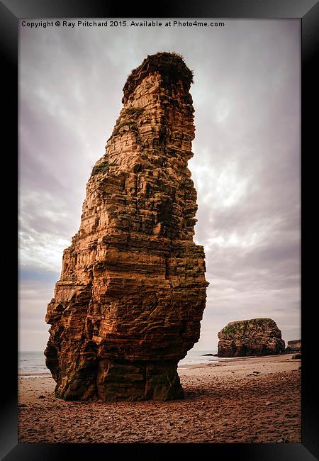  Lots Wife and Marsden Rock Framed Print by Ray Pritchard