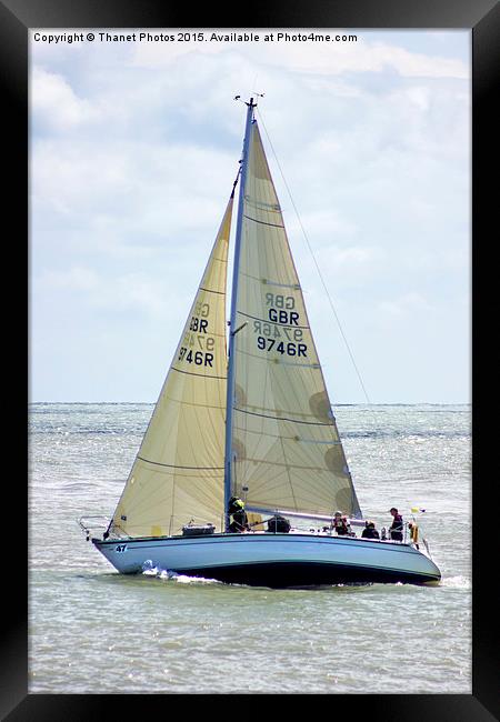  Yacht sailing Framed Print by Thanet Photos