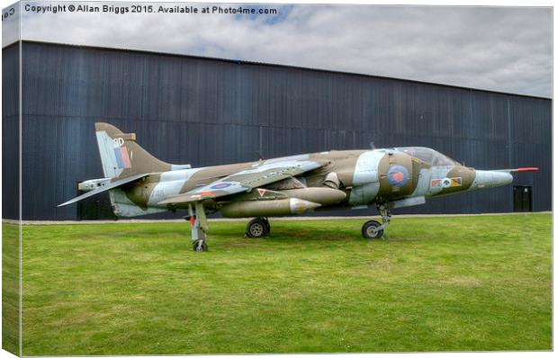  Hawker Harrier G.R.3 XV748 Canvas Print by Allan Briggs