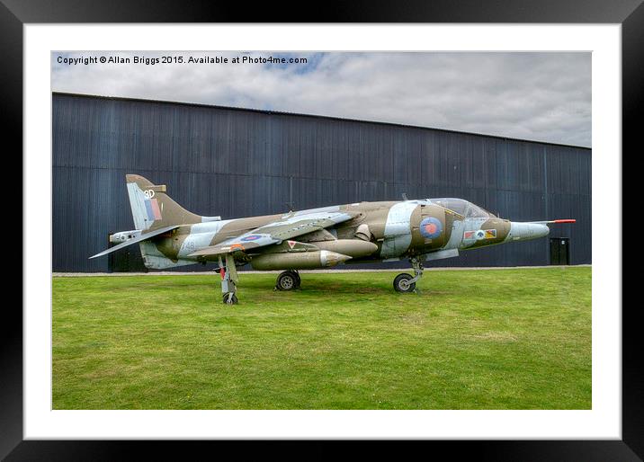  Hawker Harrier G.R.3 XV748 Framed Mounted Print by Allan Briggs