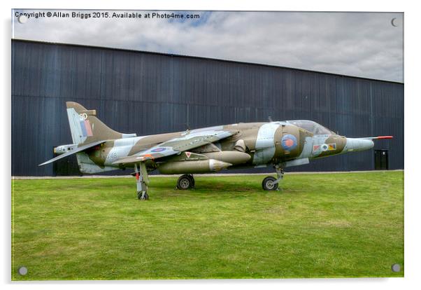  Hawker Harrier G.R.3 XV748 Acrylic by Allan Briggs