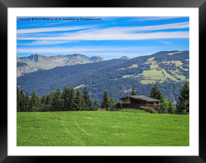  Alpine View, Morzine Framed Mounted Print by Rich Wiltshire