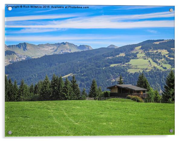  Alpine View, Morzine Acrylic by Rich Wiltshire