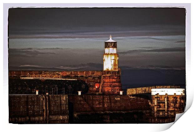  The old lighthouse Print by jane dickie