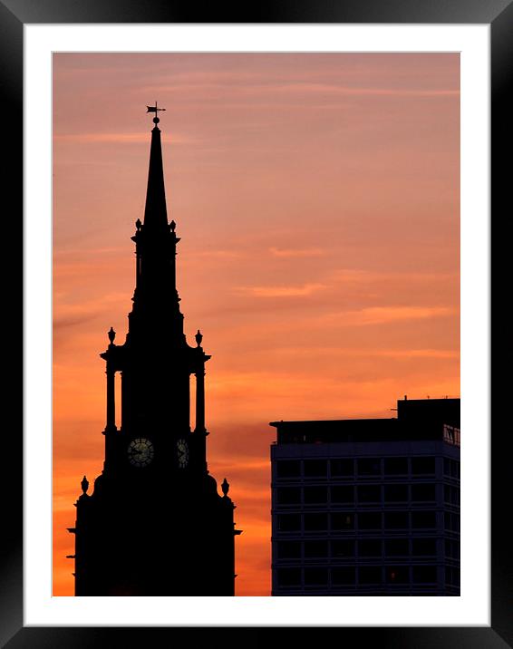  All Saints Sunset Framed Mounted Print by Alexander Perry