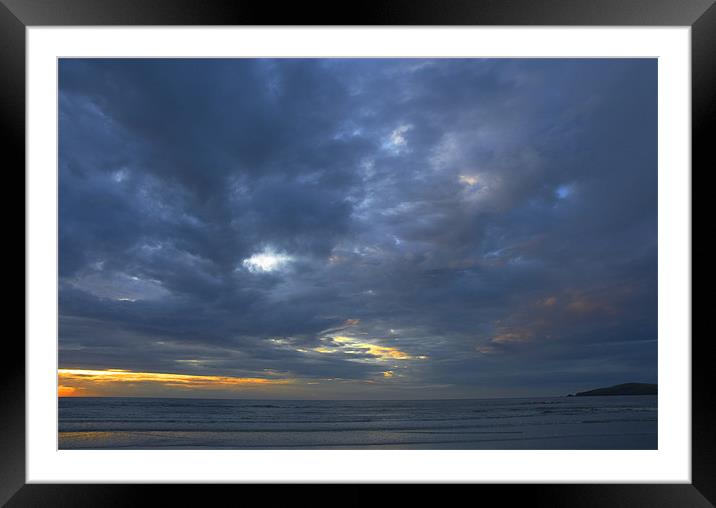 Dramatic Sky at Poppet Sands Framed Mounted Print by Charlie Gray LRPS