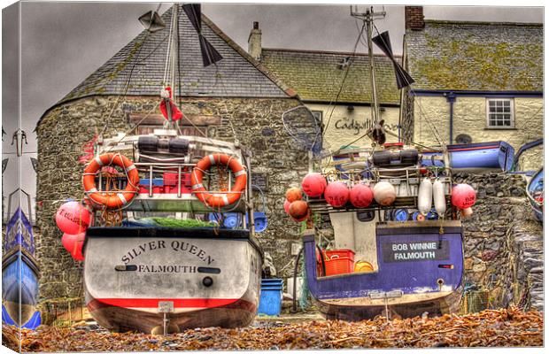 Falmouth boats Canvas Print by allen martin