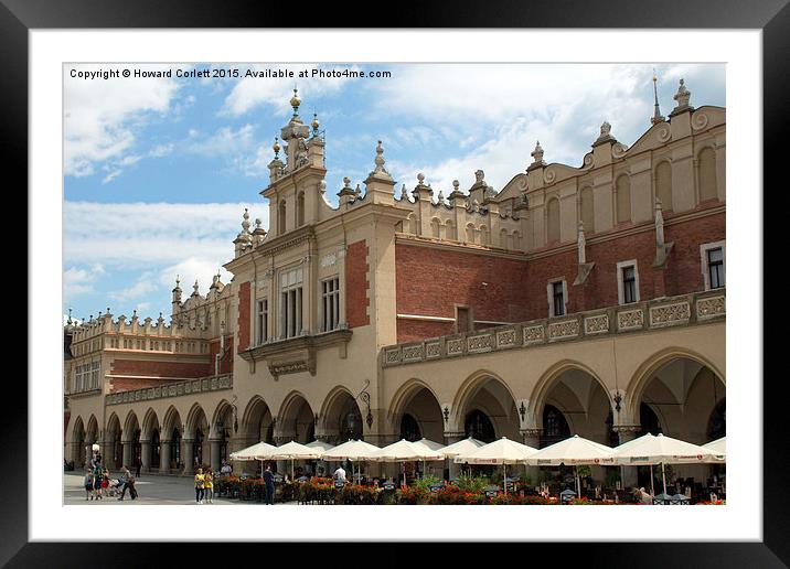 Cloth Hall Cracow  Framed Mounted Print by Howard Corlett