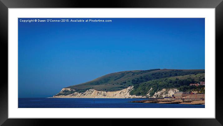 Beachy Head in Sussex Framed Mounted Print by Dawn O'Connor