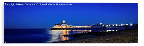 Eastbourne Pier in the Moonlight Acrylic by Dawn O'Connor