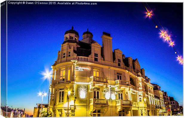  Shore View Hotel Eastbourne Sussex Canvas Print by Dawn O'Connor
