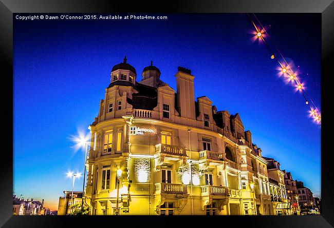  Shore View Hotel Eastbourne Sussex Framed Print by Dawn O'Connor