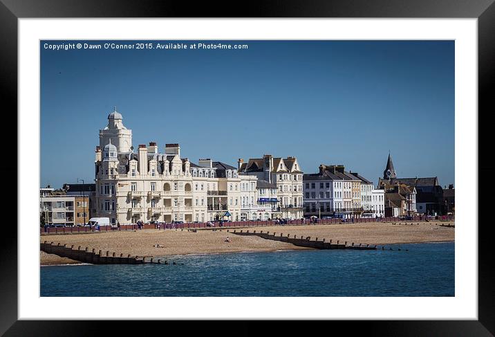 Shore View Hotel Eastbourne Sussex Framed Mounted Print by Dawn O'Connor