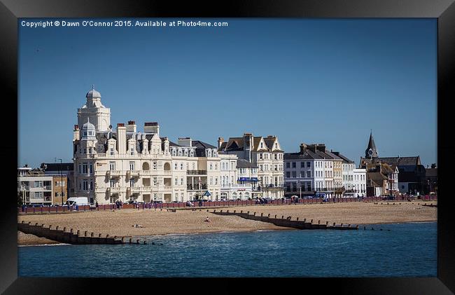 Shore View Hotel Eastbourne Sussex Framed Print by Dawn O'Connor