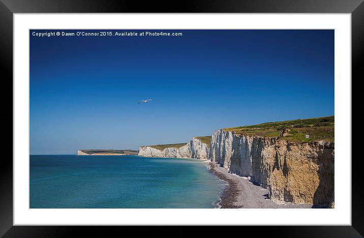  Seven Sisters Cliffs nr Beachy Head Framed Mounted Print by Dawn O'Connor