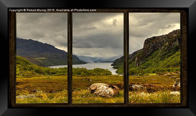 View from the Window  Framed Print by Robert Murray