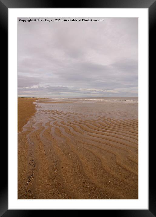  Waves in the Sand Framed Mounted Print by Brian Fagan