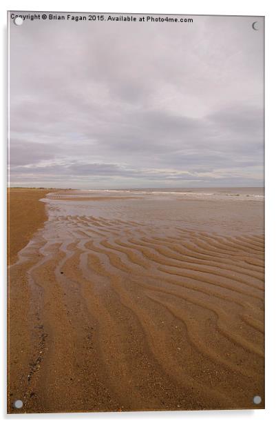  Waves in the Sand Acrylic by Brian Fagan