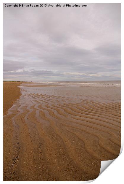  Waves in the Sand Print by Brian Fagan
