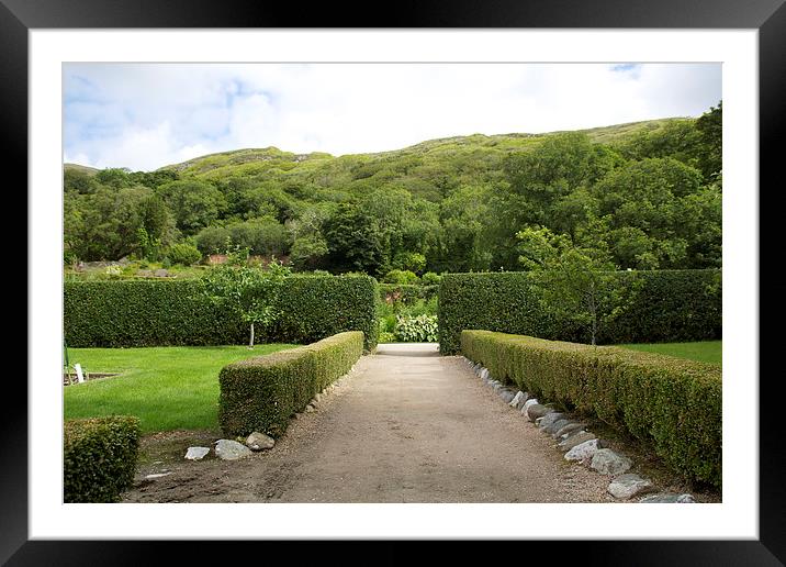  Kylemore Abbey Garden Framed Mounted Print by Duncan Mathews