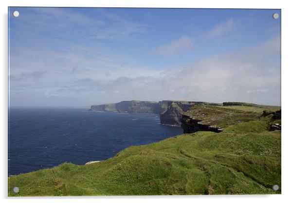  The Cliffs Of Moher Acrylic by Duncan Mathews