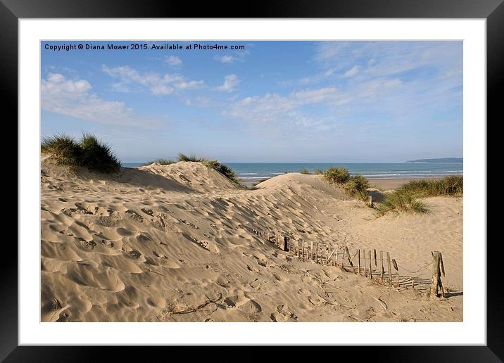  Camber Sands Framed Mounted Print by Diana Mower