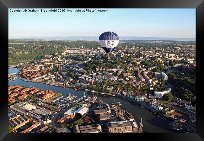  Balloon Over Bristol Framed Print by Graham Bloomfield