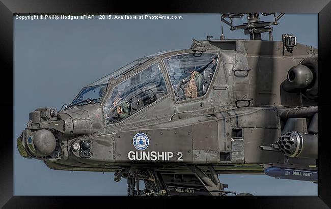 Apache AH1 Cabin Close-up (2)   Framed Print by Philip Hodges aFIAP ,