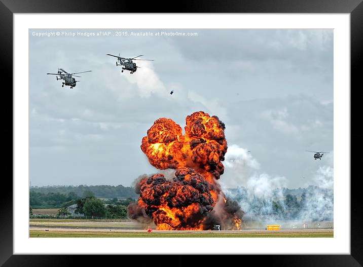 Yeovilton Airshow Commando Assault 2015   Framed Mounted Print by Philip Hodges aFIAP ,