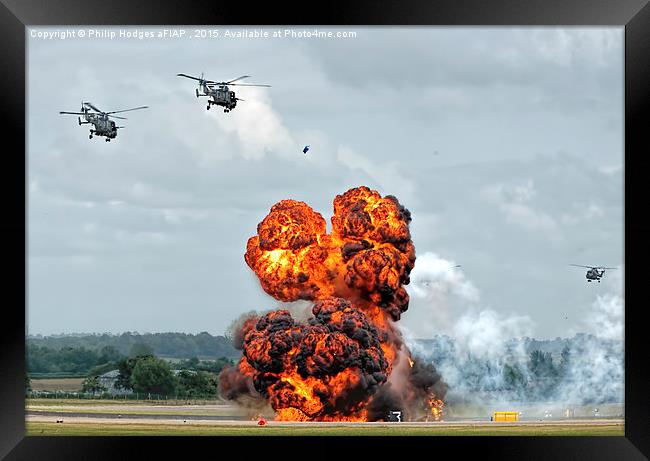 Yeovilton Airshow Commando Assault 2015   Framed Print by Philip Hodges aFIAP ,