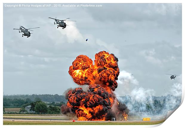 Yeovilton Airshow Commando Assault 2015   Print by Philip Hodges aFIAP ,