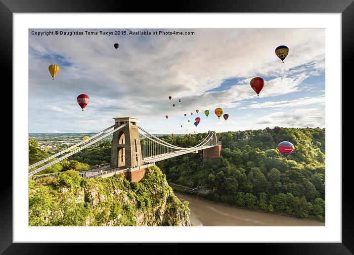 Bristol Balloon Fiesta Framed Mounted Print by Daugirdas Racys