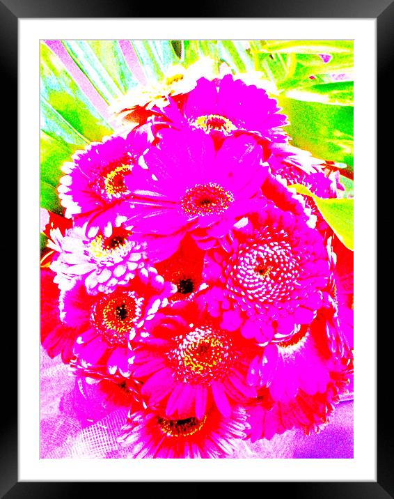 Purple Flower Framed Mounted Print by Tom Martin