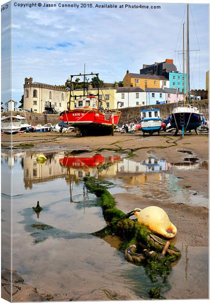  Tenby Harbour Canvas Print by Jason Connolly