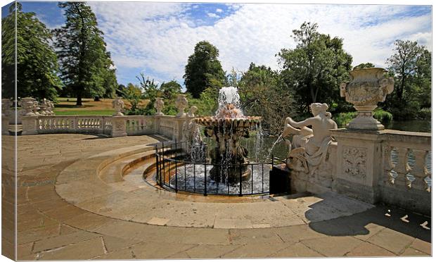  The Fountains & Serpentine Canvas Print by Marie Castagnoli