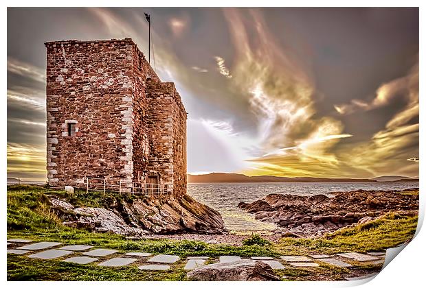 Castle at Portencross  Print by Valerie Paterson