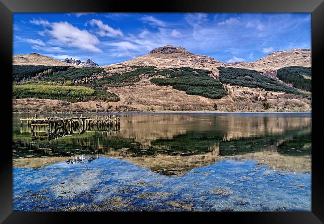 Loch Long Reflection Framed Print by Valerie Paterson