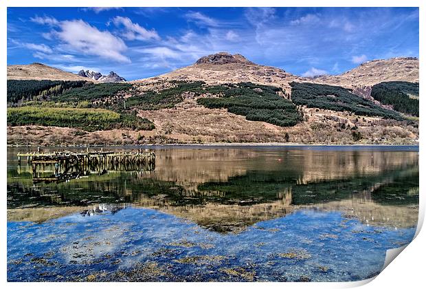Loch Long Reflection Print by Valerie Paterson