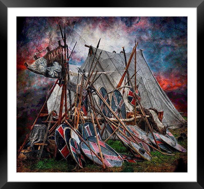  The viking camp Framed Mounted Print by Alan Mattison