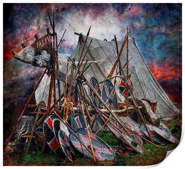  The viking camp Print by Alan Mattison